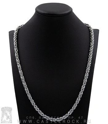 цепь стальная плетение византийское (6 мм)