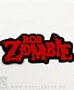 нашивка термо rob zombie (лого красное, вышивка)