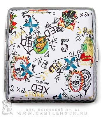 портсигар черепа и демоны
