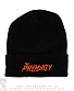 шапка с отворотом и вышивкой prodigy