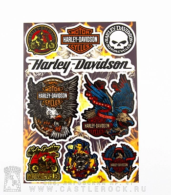 набор наклеек harley-davidson 01 (стикерпак)