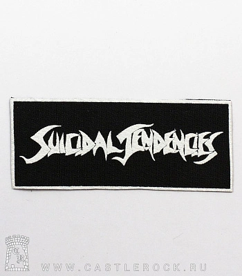 нашивка suicidal tendencies (лого белое)