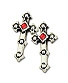 серьги alchemy gothic (алхимия готик) e209 long cross
