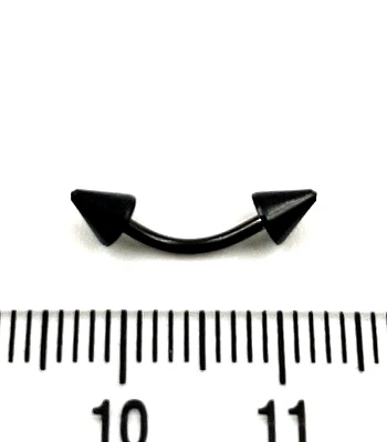 Микробанан Сталь Черный с Шипами 1,2 х 8 х 4/4