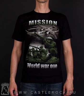 футболка army военные "mission world war one"