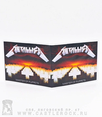 обложка для студенческого билета metallica "master of puppets"