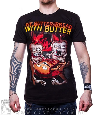 футболка we butter the bread with butter (каннибализм)