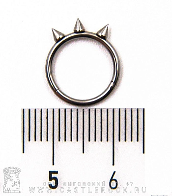 Сегментное Кольцо Кликер Сталь с Шипами 1,2 х 10