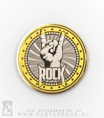 монета сувенирная малая коза "rock"