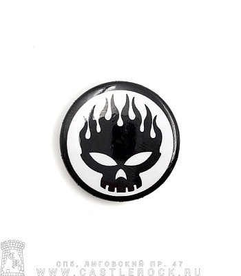 значок offspring (лого, ч/б, малый)