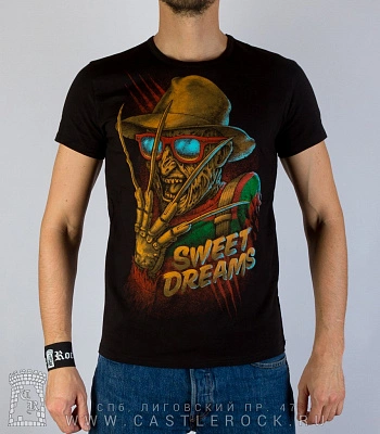 футболка фредди крюгер "sweet dreams" (светится)