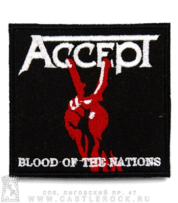 нашивка accept "blood of the nations" (вышивка)