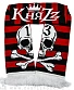 шарф княzz череп 13 (черно-красный)