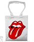 сумка шоппер rolling stones (лого, белая)