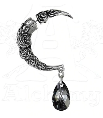 серьга alchemy gothic (алхимия готик) e393 crescent moon