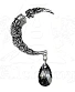 серьга alchemy gothic (алхимия готик) e393 crescent moon