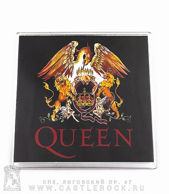 магнит квадратный queen (герб, большой)