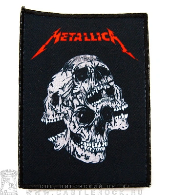 нашивка metallica "hardwired… to self-destruct" (череп многоликий)