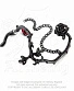 серьга кафф alchemy gothic (алхимия готик) e276 rose of passion