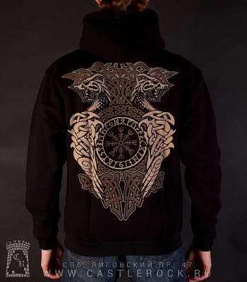 балахон на молнии шлем викинга "valgrind"