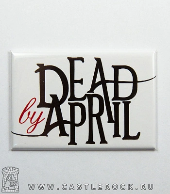 магнит прямоугольный dead by april (лого)