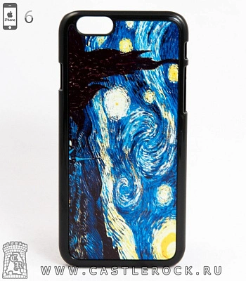 чехол для iphone ван гог "звездная ночь/лунная ночь"