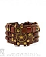 напульсник кожаный стимпанк коричневый (bspk-5)