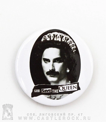значок queen freddie mercury "god save the queen"