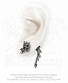 серьга alchemy gothic (алхимия готик) e324 tor dragon