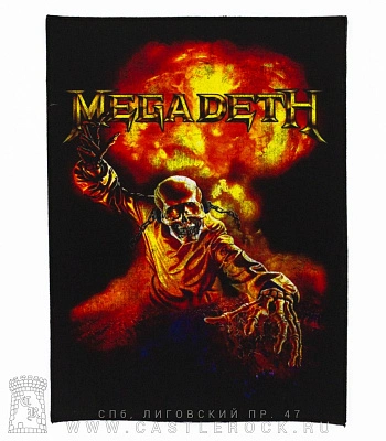 нашивка на спину megadeth vic rattlehead