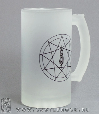 кружка пивная стеклянная slipknot (лого)