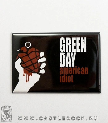 магнит прямоугольный green day "american idiot"