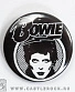 значок david bowie (ч/б)