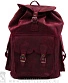 рюкзак кожаный o'skull бордовый (большой)