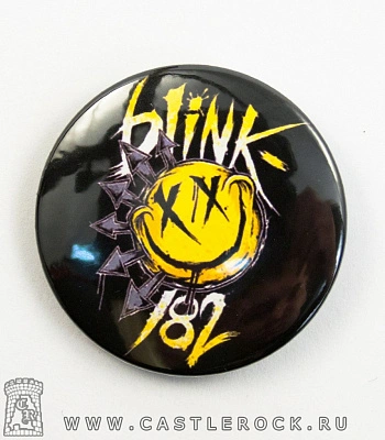 значок blink-182 (лого желтое)