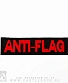 нашивка термо anti-flag (лого красное, вышивка)