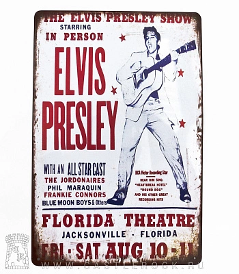 табличка elvis presley "florida theatre"