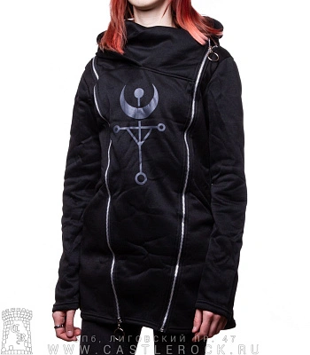 мантия черная с эзотерическими символами (две молнии)