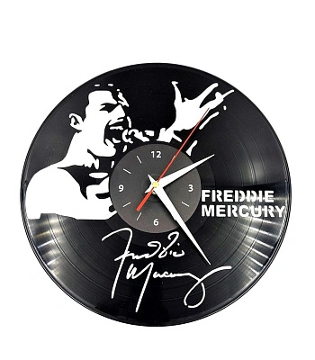 часы настенные винил queen freddie mercury