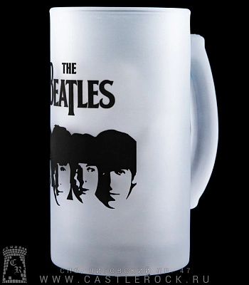 кружка пивная стеклянная beatles (группа)