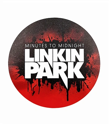 наклейка виниловая linkin park "minutes to midnight" (круглая)