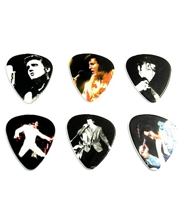 набор медиаторов elvis presley "on stage" (6 шт.) eppt07