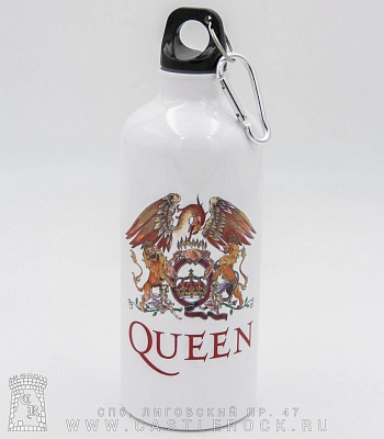 фляга с карабином queen 600 мл