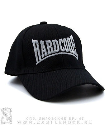 бейсболка hardcore (шесть клиньев, вышивка)