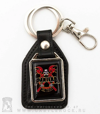брелок прямоугольный на подкладке pantera "hell patrol"