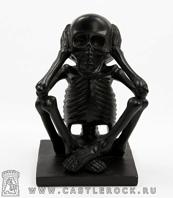 держатель для книг скелет (черный)