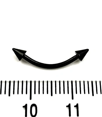 Микробанан Сталь Черный с Шипами 1,2 х 12 х 3/3