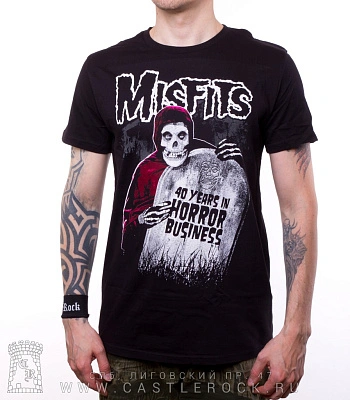 футболка misfits "40 years in horror business"