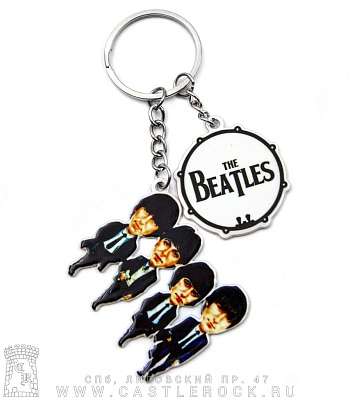 брелок металлический beatles (двойной)