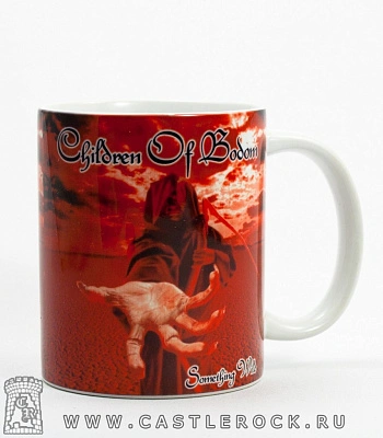 кружка children of bodom "something wild" (красная)